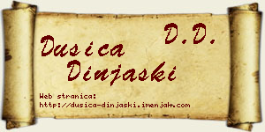 Dušica Dinjaški vizit kartica